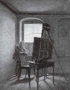 Georg Friedrich Kersting, Caspar David Friedrich in Seinem Atelier